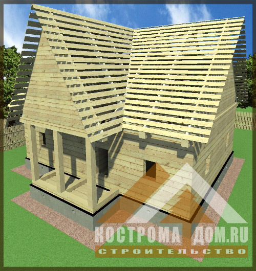 Зашивка обрешётки