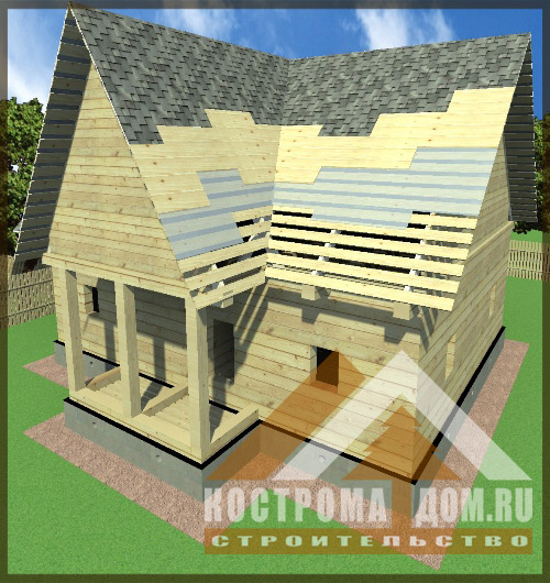 Укладка крыши